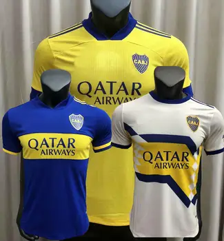 20 21 Camisetas de fútbol de Boca Juniors # 10 Tevez # 16 de Rossi Futbola Camisetas Hombres Hombres para hogar krekls