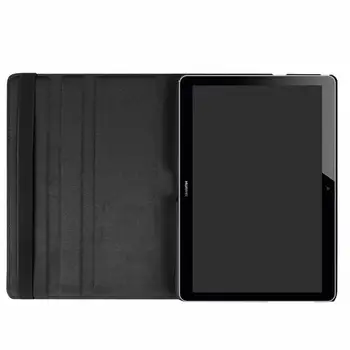Par Huawei MediaPad T3 10 Stikls, Lietu Vāku, Lai Huawei MediaPad T3 10 AGS-W09 AGS-L09 AGS-L03 360 rotējoša Flip Stends Tablet gadījumā