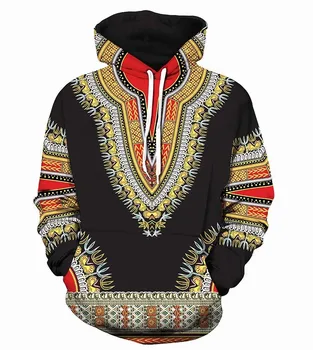 Bazin Riche Āfrikas Dashiki pelēkā vārna Tradicionālajiem 3D Modeli drukāt Pulovers hip hop, āfrikas drēbes Sievietēm, Etniskā sporta Krekls A61201