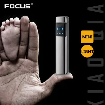 Krusta Elektriskā LOKA piepīpētāja Pirkstu Indukcijas Plazmas Elektroniskās Šķiltavas USB Strāvas Displejs Iedomātā Jaunums Cigāru Šķiltavas