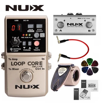NUX Cilpa Core Deluxe Modernizētas, Ģitāra, Pedālis ar Kāju Slēdzis, Automātiska Tempo Atklāšanas 8 Stundu Ieraksta 24-Bit Audio+Dāvanas