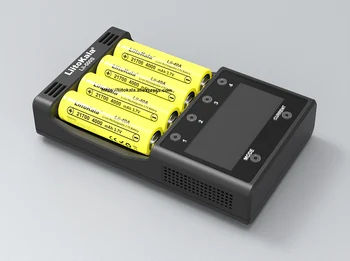 LiitoKala Lii-500S 18650 akumulatoru lādētājs lādētājs 18650 26650 21700 AA AAA baterijas Pārbaude akumulatora kapacitāte Touch kontroli