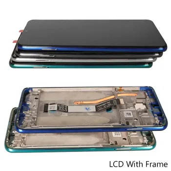 LCD Xiaomi Redmi Piezīme 8 Pro Displeja skārienekrāns Digitizer Nomaiņa Displejs Redmi Piezīme 8 Pro Ekrāns Ar Rāmi 6.53