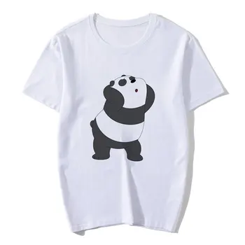 Kawaii Panda Drukāt 2020. Gada Vasaras Balts T-krekls Sievietēm Gudrs Īsām Piedurknēm Gadījuma Vogue Tshirts Sieviete Kailām Karikatūra Lāči T Krekls