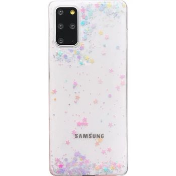 Zvaigzne Flash Pulveris ir pieejams Samsung Note20 10 8 9 telefonu gadījumā Galaxy s20 s21 s20FE s10plus s8 s9 A51 A71 A70 60 tālrunis soma