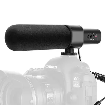 Neewer CM15 Fotokameras Mikrofonu Interviju Mikrofons, kas Saderīgas ar Nikon/Canon/Sony/Panasonic Fotokameru, Videokameru, Uni-Directional
