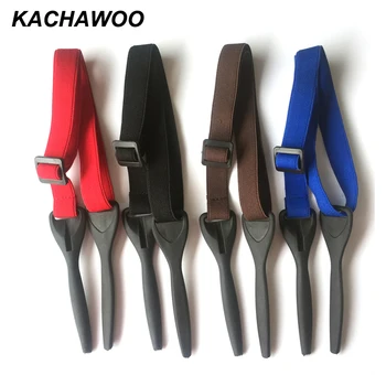 Kachawoo regulējams astēm, brilles vīriešu melna zila sarkana gumijas poliestera vīriešu sporta brilles vadu ķēdes string