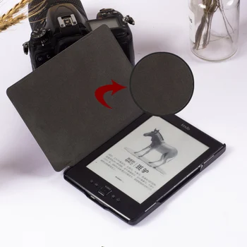 BOZHUORUI Gadījumā Kindle 4 / Kindle 5 Tastatūras Versija -Viegls Ultrathin Modes Krāsotas Magnētisko Slēgšanu seguma