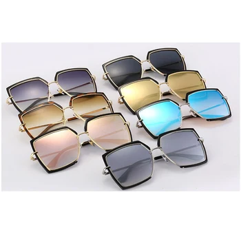 Metāla Kvadrātveida Saulesbrilles Sieviešu Retro Dizaineru Zīmolu Luksusa Tortoiseshell Saules Brilles Dāma Moderns Toņos Sievietēm Slīpums Glasse