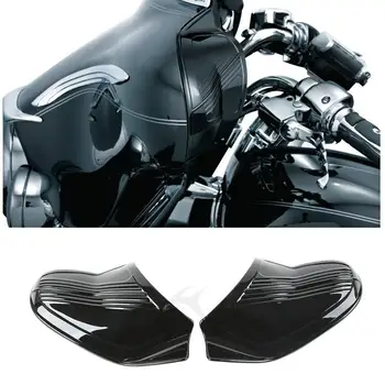 Motociklu Black/Chrome Plats Iekšējo Aptecētājs Vāks Harley Touring Electra Street Glide FLHX FLHT 96-13 99 11