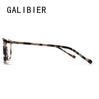 GALIBIER Taisnstūra Brilles Rāmis Vīriešu Pavasara Viru Bruņurupuča bruņas, Gliemežvāki Brilles Acetāts Sievietēm, Optisko Briļļu Rāmji