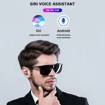Bezvadu Bluetooth austiņas 5.0 Augstas kvalitātes Portatīvo Ērti, Ūdensnecaurlaidīgi Austiņas In-ear Stereo Brīvroku earbuds