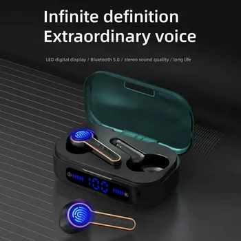 T19 TWS Bezvadu Bluetooth 5.0 Austiņas Mini Touch Austiņas Brīvroku In-Ear Austiņas ar Mikrofonu Sporta Mūzika