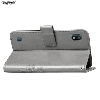 Gadījuma Samsung Galaxy A10 Vāka Pārsegs PU Leather & TPU Turētājs Seifa Lieta Samsung A10 Gadījumā Kartes Slots Somu SM-A105F 6.2