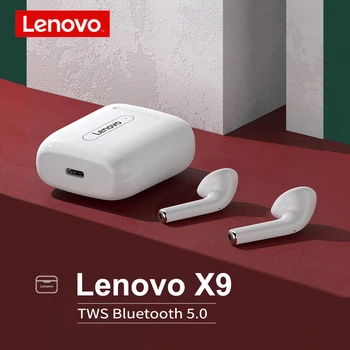 Sākotnējā Lenovo TWS Bezvadu Bluetooth Austiņas X9/LP2/XT91/QT81 Austiņas Touch Kontroli Austiņas Stereo HD runāt 300mAh Akumulators
