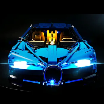 LED Lightaling Gaismas Set LED Apgaismojums Komplektā 42083 Bugatti Chiron Tehnikas Komplekts Ķieģeļi DIY Rotaļlietas (NAV iekļautas Modelis)