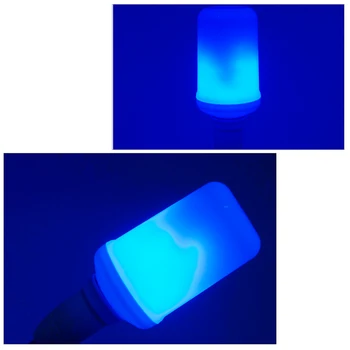 Foxanon LED Liesmu Efekts Uguns Spuldzes Radošo Zilās Gaismas, E27 9W Mirgo Sacensība Vintage Atmosfēru Dekoratīvās Lampas