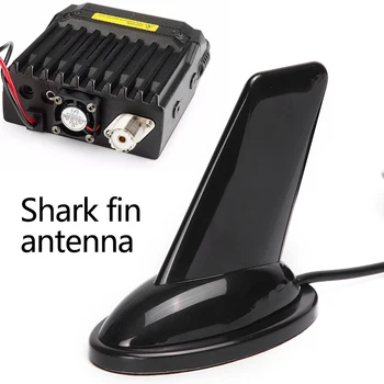 Haizivs Fin Dizaina 144/430Mhz Dual Band Antena ar 4 Adapteris, lai Baofeng UV-5R UV-82 UV-9R, kā arī UV-XR Walkie Talkie, Mobilo Radio