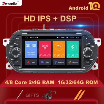 IPS DSP 4GB 64G 1Din Android 10 Auto Radio ar DVD Fiat Tipo Aegea Egea 2016 2017 Auto multimediju atskaņotājs, Stereo galvas vienības