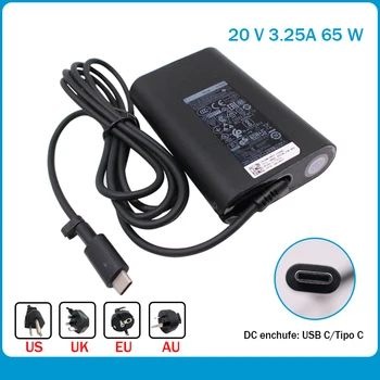 65 W USB-C tipo-d 20 V 3.25 A AC adaptador para DELL HA65NM170 LA65NM170 cargador XPS 12 (9250) lugara 10 Pro (5056) 9365