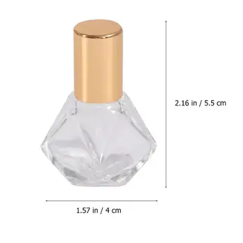 12Set 8ML Ēteriskās Eļļas Pudeles Un Droppers Komplekts Caurspīdīga Stikla Tukša Pudele Roll-On Pudeli Subpackaging Pudeli Ceļojumu