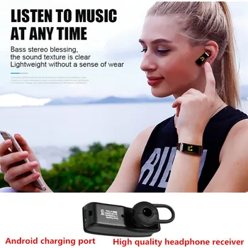 AMYNIKEER Y3 Plus smart aproce biznesa Bluetooth zvanu austiņas un aproce fitnesa sirdsdarbība IOS Android mobilā telefona band