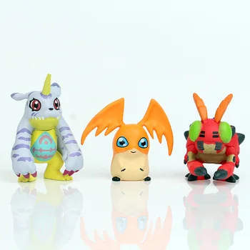 9PCS/set Digitālā Monster Oriģinālās Lelles Darbības Rādītāji Mini PVC rotaļlietas, Rotas, Kulons Dekorācijas, Dzimšanas dienas dāvanas bērniem