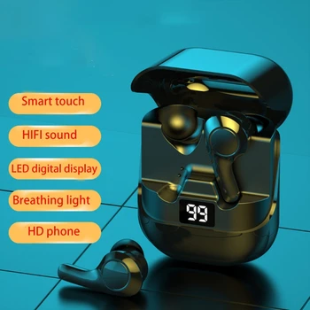 Touch Kontroli Bezvadu Austiņas TWS Bluetooth Austiņas ar Mikrofoni X3UB
