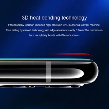 Rūdīta Stikla Ekrāna Aizsargs xiaomi mi 10 mi10 pro NILLKIN Pārsteidzošs 3D CP+MAX Nano Anti-Sprādzienu pilnībā segtu Stikla