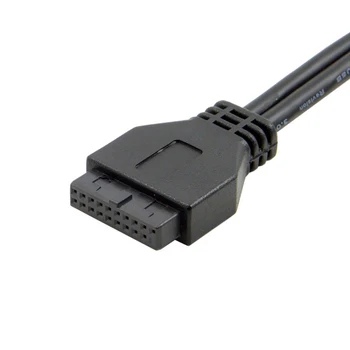 0,5 M Tips C USB-C Female USB 3.0 Pamatplatei, 20Pin Panel Mount Kabelis Ar Aizmugures PCI Aizmugurējais Panelis, Izplešanās Skava 50CM