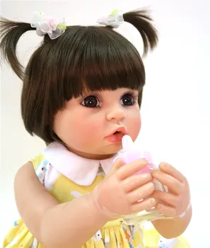 Bebe atdzimis meitene lelles 56cm pilna vinila silikona atdzimis bērnu lelles īsta princese toddler jaundzimušo bērnu lelle dāvanu bonecas