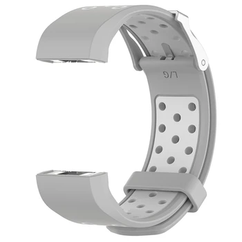 Silikona Joslas Fitbit Maksas 2 Caurumu Divu Krāsu Aproce Ūdensizturīgs Sporta Siksnu Fitbit Maksas 2 Smart Watch Band Izturīgs