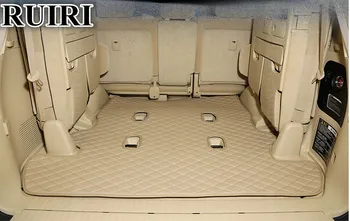 Laba kvalitāte! Īpašas automašīnas bagāžnieka grīdas paklājs Toyota Land Cruiser 200 7 sdvietas 2019-2007 ūdensizturīgs boot mat,Bezmaksas piegāde