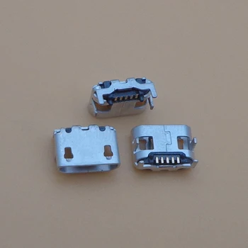10-300pcs Mikro mini USB Ligzda ports Uzlādes Kontaktligzda pieslēgvietas 7.2 kājām big horn 5 pin dock plug sieviešu rezerves daļas, remonts