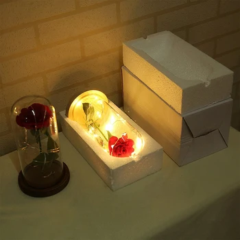 Rožu Stikla Pudeles, LED String Light Akumulatora Barošanu Nakts Gaisma Koka Gultas, Galda, Lampas Romantisks Valentīna Diena, Dzimšanas dienas Dāvana