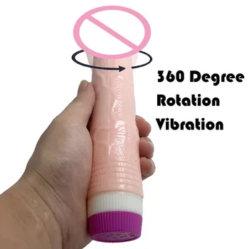 Rotācijas Faloimitator Reālistisks Dildo Vibrators Sievietēm, kas Vibrē Big Falls G Spot Vibrācijas Seksa Rotaļlietas Pieaugušajiem Sieviete Veikals