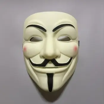 Halovīni Puse Maskas V for Vendetta Maska Pilnu Sejas Masku Anonīms Guy Fawkes Masku Pieaugušo Kostīmu Piederumu Cosplay Maska