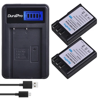 Durapro 2pc 1800mAh EN-EL9 EN, EL9 ENEL9 Uzlādējams Kameru Baterijas + LCD USB Lādētājs Nikon D40 D40X D60 D3000 D5000 Kameras