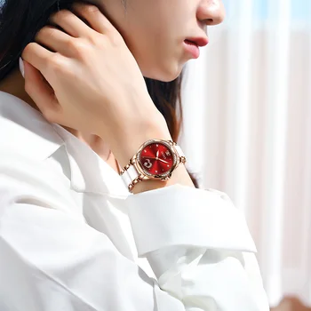 Sieviešu automātisko, mehāniskās rokas pulkstenis luksusa zīmolu top volframa tērauda watchband ūdensizturīgs atsevišķu sieviešu pulkstenis