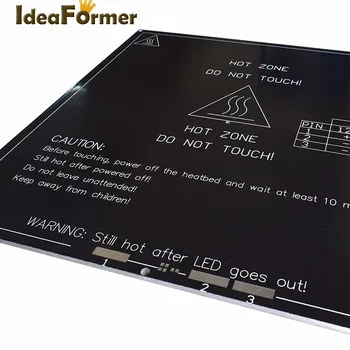 3D printeri heatbed MK3 standarta alumīnija PCB plates 3mm karstā gulta reprap