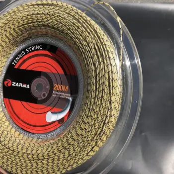 ZARSIA 200M sintētisko flash Neilona tenisa string 16.G/1.35 mm augsti elastīgs, tenisa rakešu stīgu skvoša stīgas tenisa stīgas