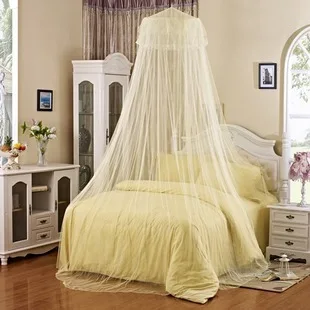 Daudzkrāsains romantiska kārta dome mosquito net guļamistabas kārta aizkaru, gultas baldahīns princese Mossquarr kārta mosquito net