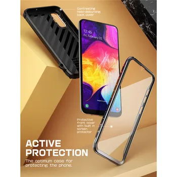 Samsung Galaxy A50/A30s Gadījumā (2019) SUPCASE UB Royal Pilna Ķermeņa Izturīgas Mākslīgās Ādas Vāks Gadījumā Ar iebūvēto Ekrāna Aizsargs