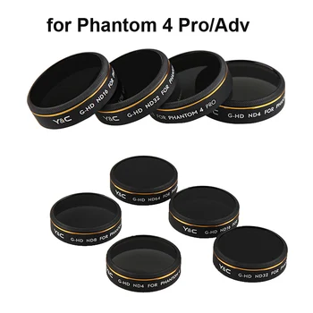 Par DJI Phantom 4 Pro V2.0 Advanced UV, CPL ND4 8 16 32 Pakāpenisku Krāsu Filtrs Dūkoņa Kameras Objektīva Filtrs Polarizācijas Neitrāla Blīvuma