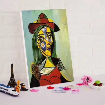 Diy digitālās glezniecības Pablo Pikaso sievietes portrets diy slaveno eļļas glezna digitālā krāsu skaits anotācija eļļas gleznas