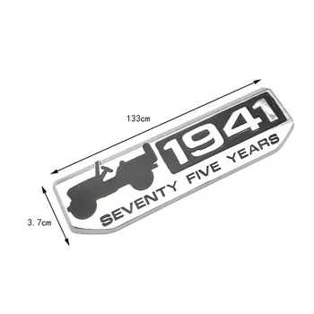 Auto Stils Metāla 1941 Septiņdesmit pieci gadi, Logotipu, Emblēmu Ārējie Fender Nozīmīti, Uzlīmi, Jeep Patriot, Brīvības Wrang Wrangler, Cherokee