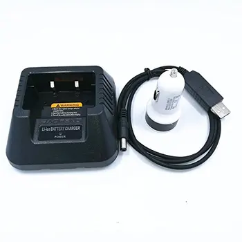 Boafeng USB Kabelis, Akumulators, Lādētājs + Auto piepīpētāja/ USB Portatīvo Baofeng UV-5R DM-5R Plus Walkie Talkie