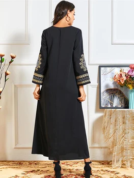 Drēbes Longue Musulman De Režīmā Femme Kaftan Marokas Dubaija Abaya Musulmaņu Kleita, Hijab Turcija Kleitas Abayas Sievietēm Vestidos Omāna