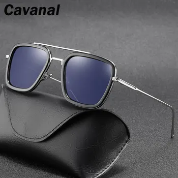 Retro Laukumā Saulesbrilles Vīriešiem Polarizētās UV400 Augstas Kvalitātes Anti-zilā Gaisma Saules Brilles Slīpums Lēcu Brilles par Braukšanas 2020