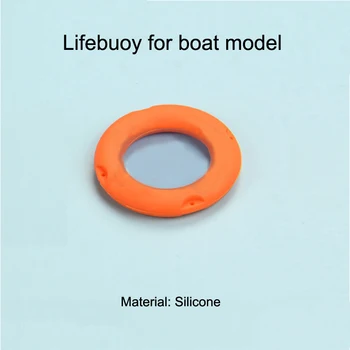 1Pack Silikona Lifebuoy Mini glābšanas Boja Dzīvi Gredzenu dzīvības glābšanas Līdzekli 1:20/1:25/1:32/1:75/1:100 par dažāda mēroga Simulācijas Modelis Laivu
